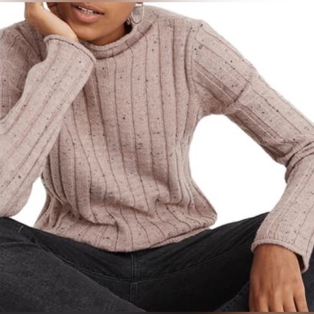 MADWELL Donegal Everest Coziest Yarn Ribbed Turtleneck - XS